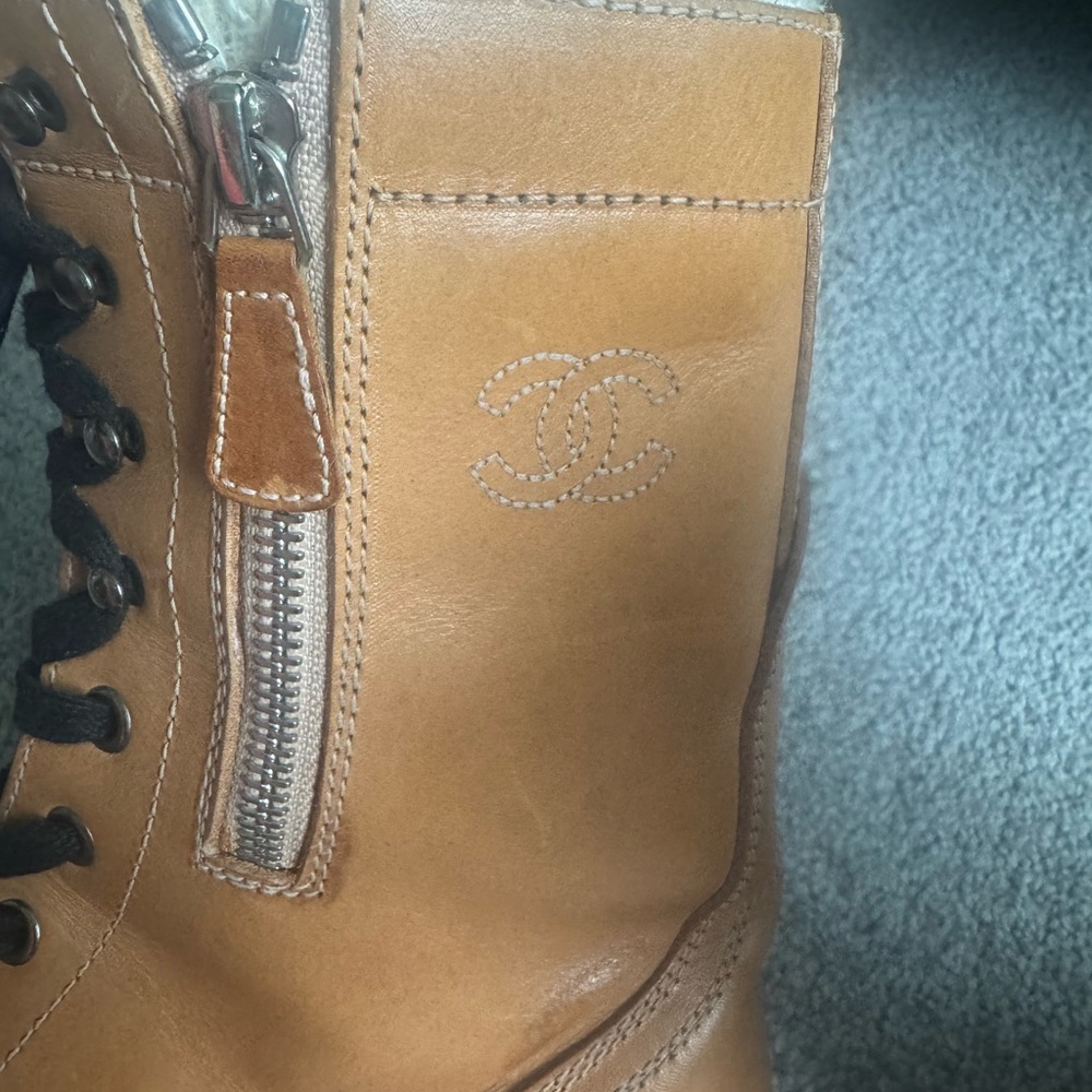 Chanel Tweed Top Black Toe boots - Picture 6 of 8